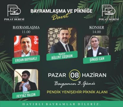 RAMAZAN BAYRAMLAŞMASI PİKNİK İLE BİRLİKTE OLACAK